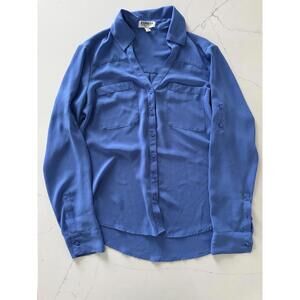 Express The Portofino Shirt Original Fit in Blue, Size XS